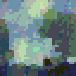 Early raw pixel art